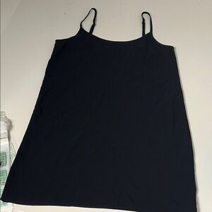 Everlane Sz 10 Black Shift Dress with Adjustable Straps